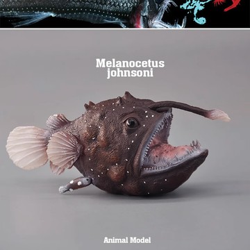 E哥❤外單正品 正版仿真動物模型 海洋深海提燈鮟鱇魚 男孩兒童玩具