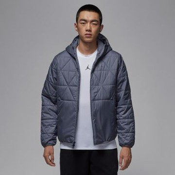NIKE 外套 男款 運動連帽外套 保暖 防潑水 AS M J TF SPRT STMT MDWT JKT 灰黑 FZ3163-075(3S4644)