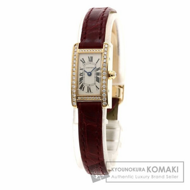 カルティエ Wb ミニ タンク アメリカン 腕時計 K18ピンクゴールド クロコダイル ダイヤモンド レディース 中古 通販 Lineポイント最大0 5 Get Lineショッピング