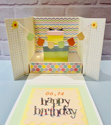 手作生日禮物盒/雙層禮物款/材料包附教學影片/客製