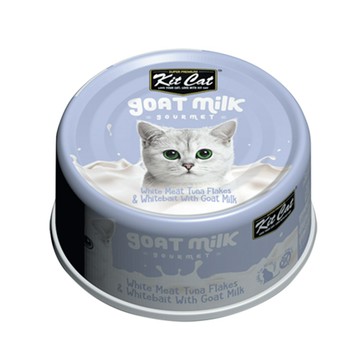 Kit Cat 山羊奶湯貓罐-鮪魚.銀魚 24入 70g