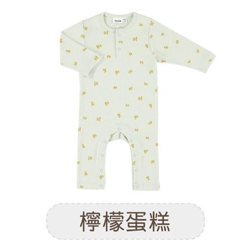 有機棉長袖連身衣(74-80cm)-檸檬蛋糕-trixie