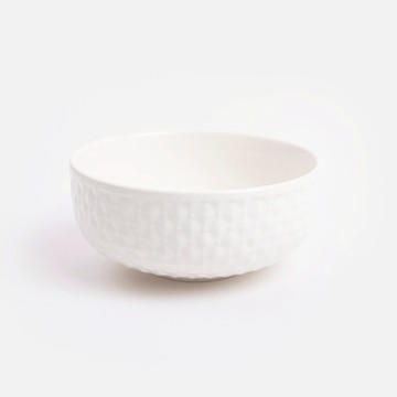 克萊歐陶瓷碗11.5cm 鑽紋白