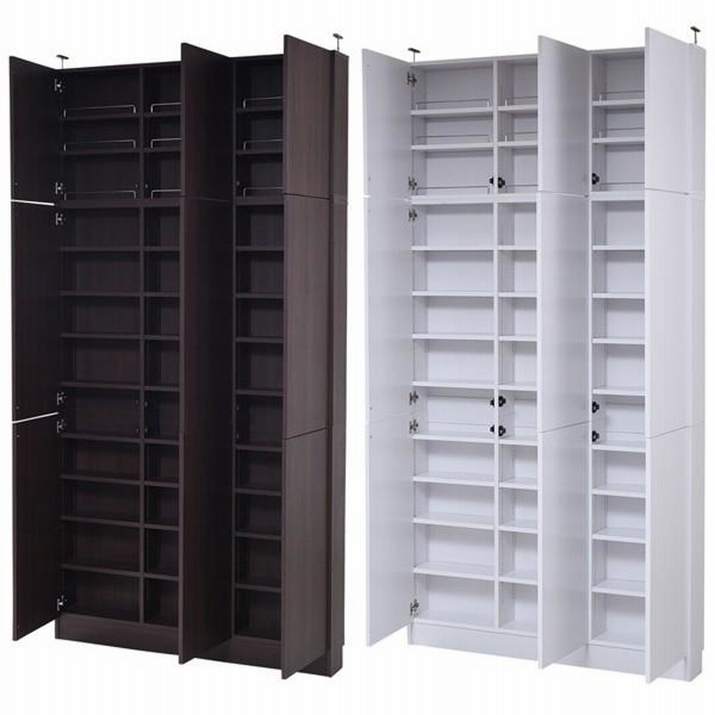 大容量 薄型 スリム 仕切り 縦長 細い 本棚 上置きセット ホワイト