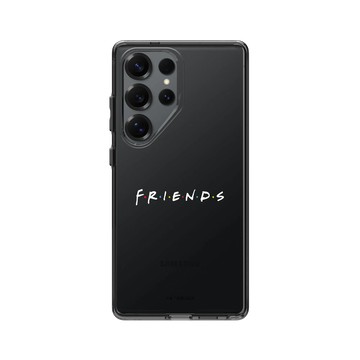 Galaxy S25 Ultra Clear 酷墨灰 - Friends - 六人行Logo(白）
