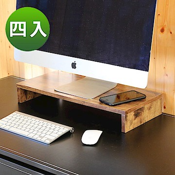 BuyJM低甲醛復古風防潑水桌上架/螢幕架-4入-54x24x8公分-DIY