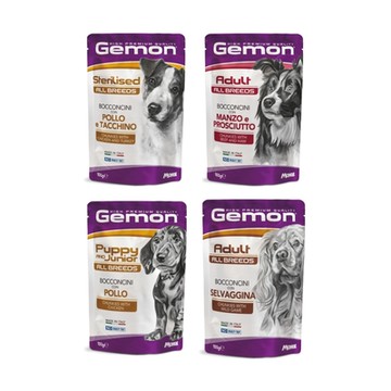 Gemon義大利啟蒙主食狗餐包 100g x 48入組(購買第二件贈送寵物玩具x1包)