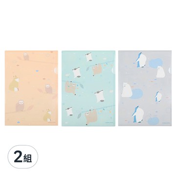 KOKUYO 國譽 mofumofu L型文件夾 A4 3個  2組  WSG-FU5M710