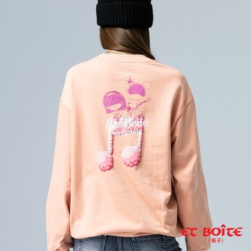 【新品官網獨家↘新年價㊣▵】LIZ星際熊聯名發泡印花長TEE(淺粉) - BLUE WAY ET BOîTE 箱子