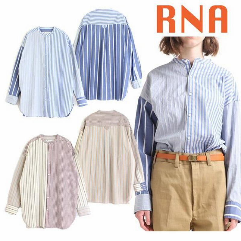 福袋 売れ残り アールエヌエー RNA クレイジーパターン ストライプシャツ シャツ+ブラウス(長袖+七分)