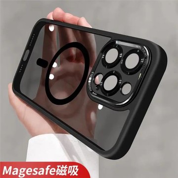 帶鏡頭膜金屬框適用iphone15promax手機殼蘋果16新款14promax磁吸13男14高級感小眾pro透明全包12防摔女15pro