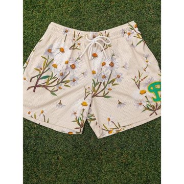 夏季美式扎染花短褲男生潮牌籃球四分褲健身運動短褲寬松透氣速干