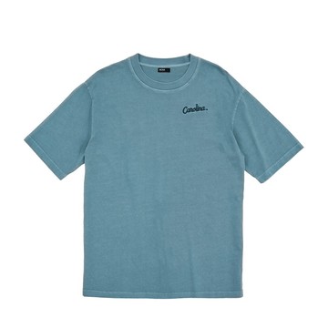 NCAA 短T 藍 北卡羅來納 水洗 刺繡LOGO 寬版 短袖 中性 7325100880