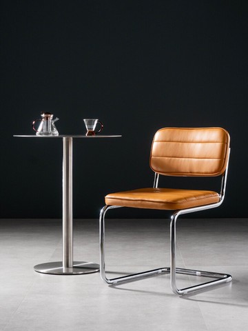 北歐輕奢皮餐椅簡約家用靠背辦公書桌椅現代臥室化妝凳咖啡廳椅子