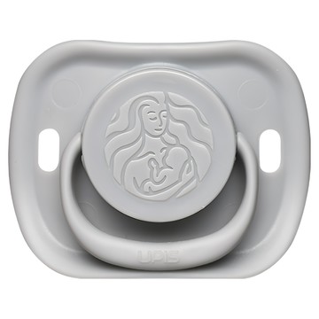 UPIS 保寧 矽膠安撫奶嘴  0個月以上  灰色  1個