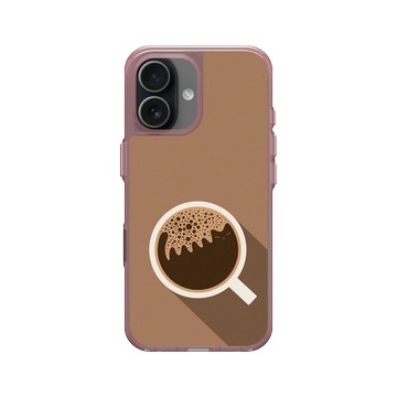 iPhone 17 Clear (相機按鈕) 晶醺玫 - ilovedoodle (Lim Heng Swee) - Coffee Cat: 午后貓時光
