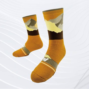 【四向止滑羊毛襪】✨遠眺山景極致速乾美麗諾羊毛登山襪-單雙 | M/L/XL-3色可選