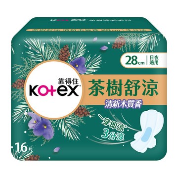 [家速配]靠得住茶樹舒涼棉木質香28cm16片