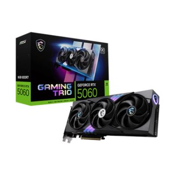微星 RTX 5060 8G GAMING TRIO OC (std:2640MHz/三風扇/註冊五年保/長30cm)