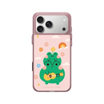 iPhone 17 Pro Max Clear (相機按鈕) 晶醺玫 - Niniwanted - Frogs Ukulele
