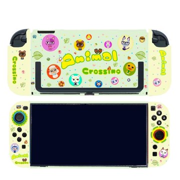悠闊動森switch2代保護套卡通可愛oled保護殼NS硬身軟手柄lite殼