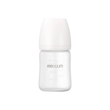 韓國 MOYUUM 寬口矽膠玻璃奶瓶150ml
