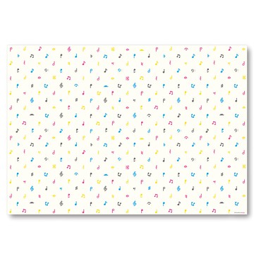 【彩色音符】包裝紙 三入