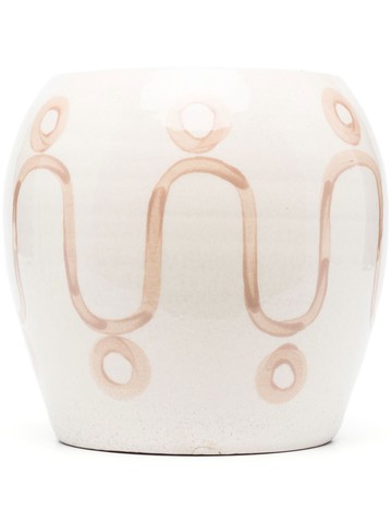 Themis Z - large Cycladic clay vase - unisex - Clay - L - White