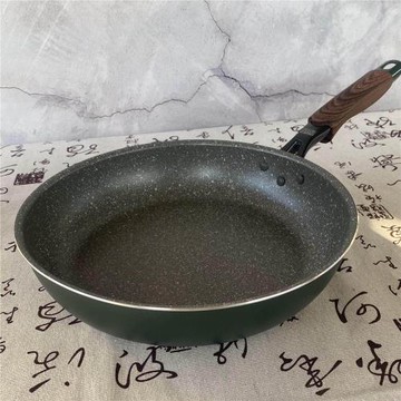 外貿26cm麥飯石不粘鍋牛排平底鍋烙餅煎餅家用電磁爐燃氣灶適用