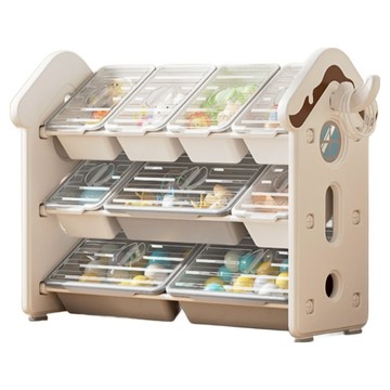 lilikoko 哩哩摳摳 A 甜點屋收納架 組合三  3層  玉蓮白