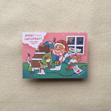 (44) 給聖誕老人的薑餅屋 /明信片