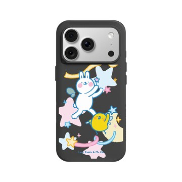 iPhone 18 Pro SolidX 黑 - 懶散兔與啾先生 Lazy Rabbit and Mr.Chu - 魔法