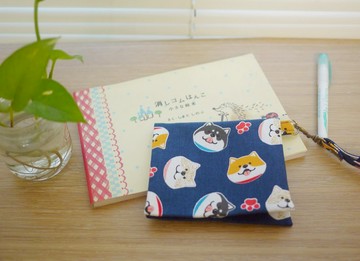 面紙/衛生棉收納包=微笑大頭柴柴=藍(共3色)