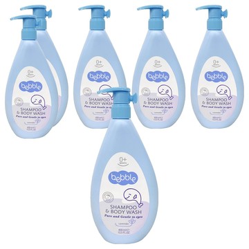 bebble 貝朵 新生兒植萃洗髮 + 沐浴露  400ml  6瓶