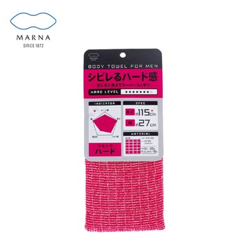 【太曼妮】日本品牌加長尼龍擦澡巾-桃 (男性適用) 日本製(Q-915P)