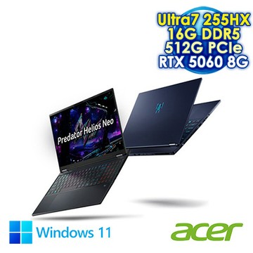ACER Predator Helios Neo 16 PHN16S-71-79XM 黑 16吋AI電競筆電 (WQXGA OLED 240Hz/Intel Ultra 7 2