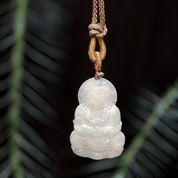 冰種翡翠觀音菩薩項鍊 | 天然緬甸玉翡翠A貨 | 送禮