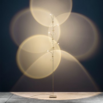 極簡創意LED光影落地燈客廳沙發燈意大利藝術背影墻設計師落地燈