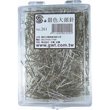 【文具通】文具通 NO.261 大頭針500支入 P2030009