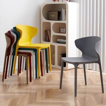 靠背.餐.椅.家用現代簡約加厚塑料.凳.子北歐商用.餐.桌.椅床笠