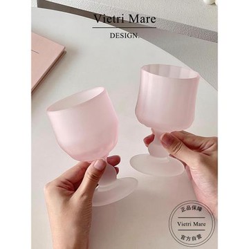 Vietri Mare玻璃杯小眾磨砂珠點紅酒杯葡萄酒杯高顏值杯子丨帕默