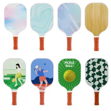碳纖維匹克球拍PU手膠UV彩印小孩學校比賽專用板羽拍Pickleball