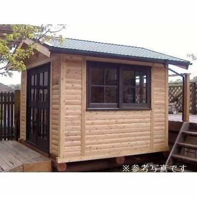 ログハウス ログ風ハウス 6帖タイプ 標準工事付き 国産杉 日本製 通販 ...