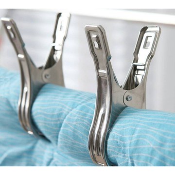 【不銹鋼棉被夾】採用不銹鋼彈簧 不鏽鋼曬衣夾 晒衣夾 晾衣夾 強力夾 棉被夾 防風夾 衣夾