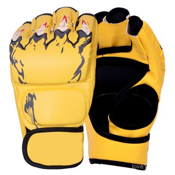 拳套 加厚內膽 拳擊手套 空手道拳套 格鬥手套 專業訓練 散打拳擊搏擊訓練手套 實戰比賽MMA手套加大加厚耐磨健身手套漏