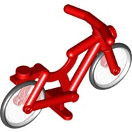 LEGO零件 Bicycle Complete Assembly (2-Piece Wheels) 紅色