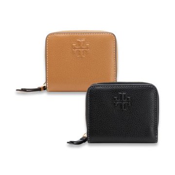 【TORY BURCH】Thea 荔枝紋對開短夾(多色任選)