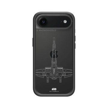 iPhone Air Mod NX -邊框背蓋組合 (相機按鈕) 黑 - 迪士尼-星際大戰 Star Wars - X戰機-線條白