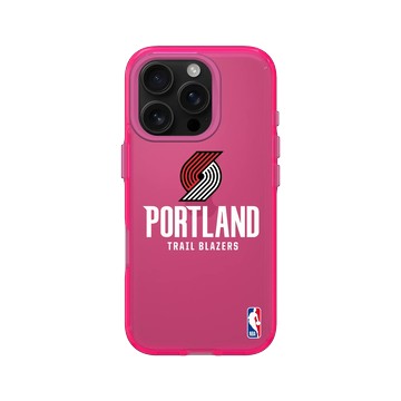 iPhone 16 Pro Clear 粉漾桃 - NBA - Logo-波特蘭拓荒者 Portland Trail Blazers - Light