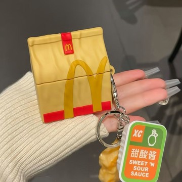 🍟WBP免運🍟麥當勞耳機保護套 薯條鷄塊耳機套 適用蘋果耳機AirPods pro2代 小眾高級耳機保護殼 耳機保護殼